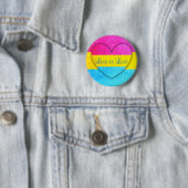 Love is Pansexual Flag Button (In situ)
