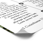 Love is Patient 1 Corinthians 13:4-8 Poster (Hoek)