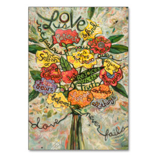 Love is Patient, 1 Corinthians Prayer Card Kaart