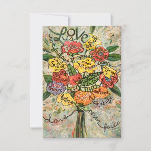 Love is Patient, 1 Corinthians Prayer Kaart (Voorkant)