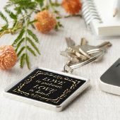 Love is Patient and Kind Gold Christelijk Sleutelhanger (Zijkant)