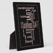 Love is Patient Black & Blush Fotoplaat (Zijkant)