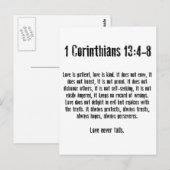 Love is Patient Briefkaart (Voorkant / Achterkant)