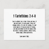 Love is Patient Briefkaart (Voorkant)