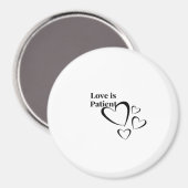 Love Is Patient Calm Aesthetic  Magneet (Voorkant / Achterkant)