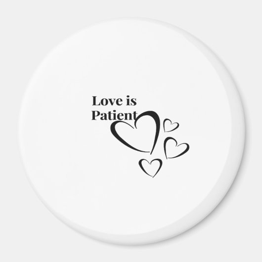 Love Is Patient Calm Aesthetic  Magneet (Voorkant)