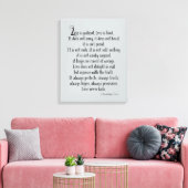 Love is Patient Canvas Afdruk (Insitu (Woonkamer))