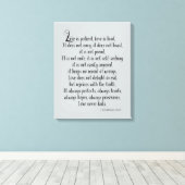Love is Patient Canvas Afdruk (Insitu (Houten vloer))