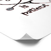 Love Is Patient Clean Layout  Poster (Hoek)