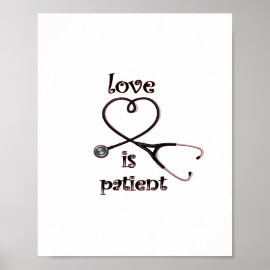 Love Is Patient Clean Layout  Poster (Voorkant)