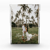 Love is Patient Couple's Photo and Name Fotoblokken (Voorkant)