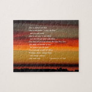 Love is Patiënt Custom Jigzaag Puzzle Legpuzzel