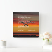 Love is Patient Custom Wall Clock Vierkante Klok (Huis)