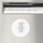 Love Is Patient Elegant Style Magneet (Insitu (Vaatwasser))