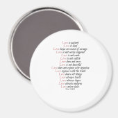 Love Is Patient Elegant Style Magneet (Voorkant / Achterkant)