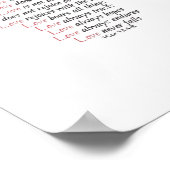 Love Is Patient Elegant Style  Poster (Hoek)