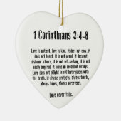 Love is Patient Keramisch Ornament (Rechts)