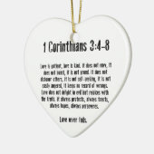 Love is Patient Keramisch Ornament (Links)