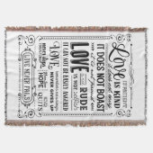 Love is Patient Love is aardig Deken (Voorkant)