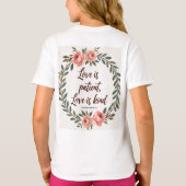 Love Is Patient, Love Is Kind Bible Tee  T-shirt (Achterkant)