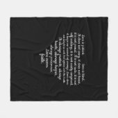 Love Is Patient Love Is Kind Corinthians Scripture Fleece Deken (Voorkant (Horizontaal))