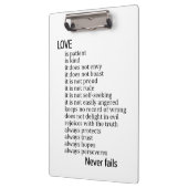 Love is patient, love is kind klembord (Links)
