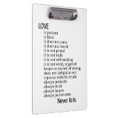 Love is patient, love is kind klembord (Rechts)