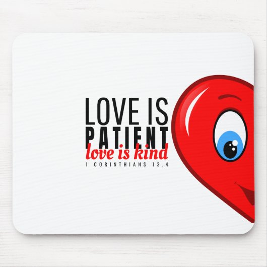 Love is patient, love is kind muismat (Voorkant)