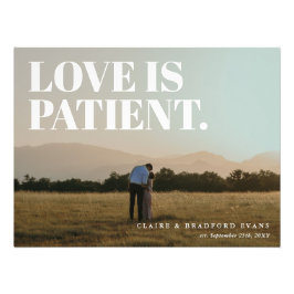 Love is Patient Memory Event Photo Foto Afdruk