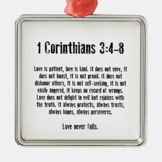 Love is Patient Metalen Ornament