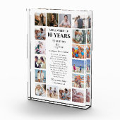 Love Is Patient Milestone Anniversary Photo Block Fotoblokken (Rechts)