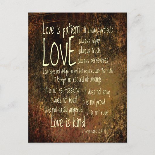 Love is Patient Mixer Briefkaart (Voorkant)