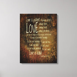 Love is Patient Mixer Canvas Afdruk