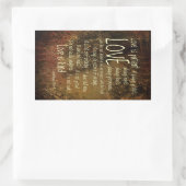 Love is Patient Mixer Rechthoekige Sticker (Tas)