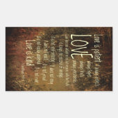 Love is Patient Mixer Rechthoekige Sticker (Voorkant)