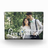 Love is Patient Photo and Name Fotoblokken (Voorkant)
