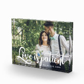 Love is Patient Photo and Name Fotoblokken (Rechts)