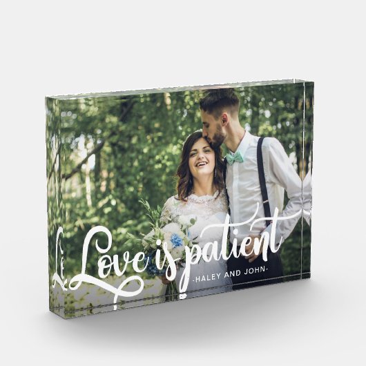 Love is Patient Photo and Name Fotoblokken (Links)