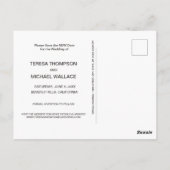 Love is Patient Photo Save the NEW date Wedding Briefkaart (Achterkant)