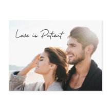 Love is Patient Photo Save the NEW date Wedding