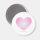 Love is Patient Quote Valentijn | Magneet (Voorkant / Achterkant)