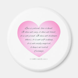 Love is Patient Quote Valentijn   Magneet