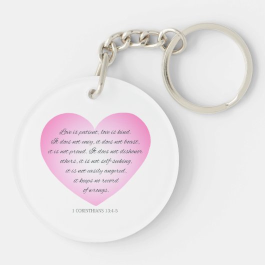 Love is Patient Quote Valentijn | SLEUTELHANGER (Achterkant)