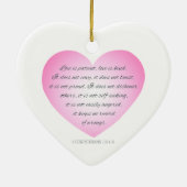 Love is Patient Quote Valentijn | Versiering Keramisch Ornament (Achterkant)