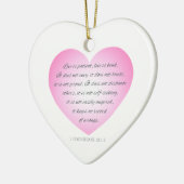 Love is Patient Quote Valentijn | Versiering Keramisch Ornament (Links)