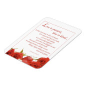 Love is Patient Red Rose Magneet (Linkerzijde)