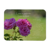 Love is Patient Roses Magneet (Horizontaal)