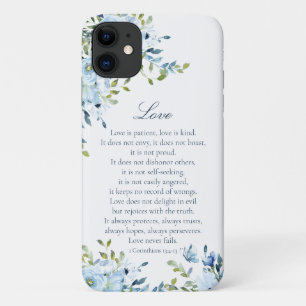 Love is Patient Scripting Waterverf Case-Mate iPhone Case