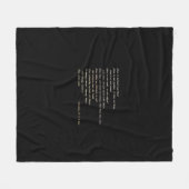 Love Is Patient Simple Inspirational Design  Fleece Deken (Voorkant (Horizontaal))