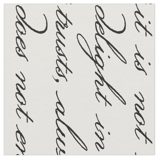 Love is Patient  Typography Fabric Stof (Close Up)